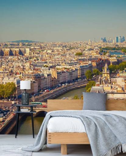 Aerial View of Paris Wallpaper