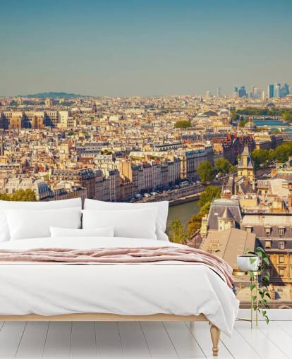 Aerial View of Paris Wallpaper