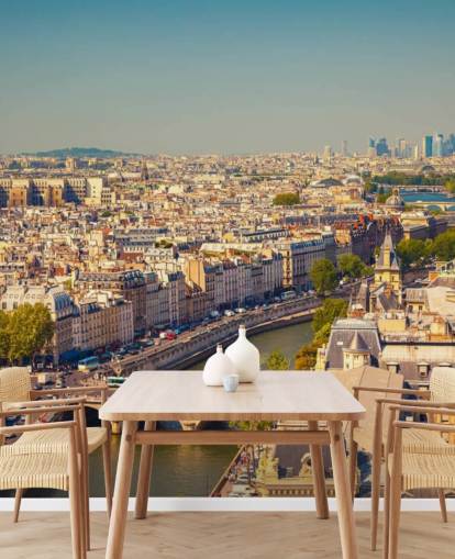Papel de Parede Vista Aérea de Paris Papel de Parede Vista Aérea de Paris