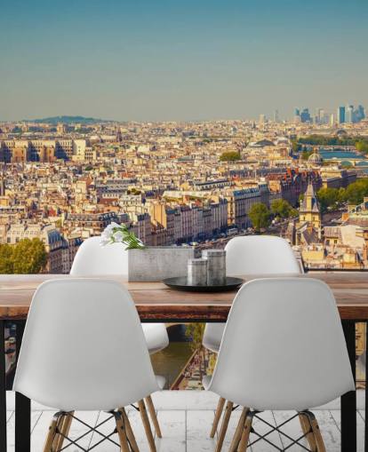 Aerial View of Paris Wallpaper