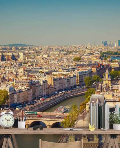 Papel de Parede Vista Aérea de Paris