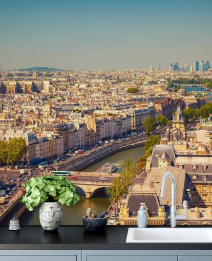 Papel de Parede Vista Aérea de Paris