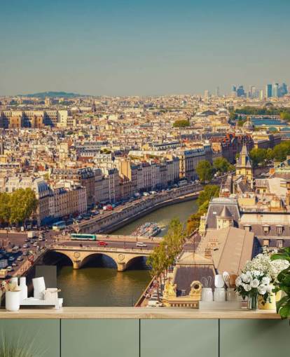 Fondo de pantalla de vista aérea de París