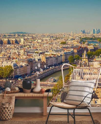 Fondo de pantalla de vista aérea de París