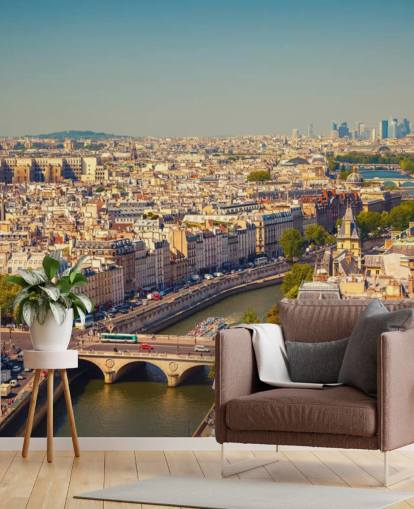 Papel de Parede Vista Aérea de Paris