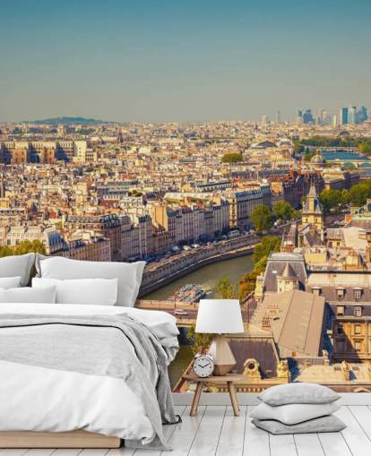 Aerial View of Paris Wallpaper