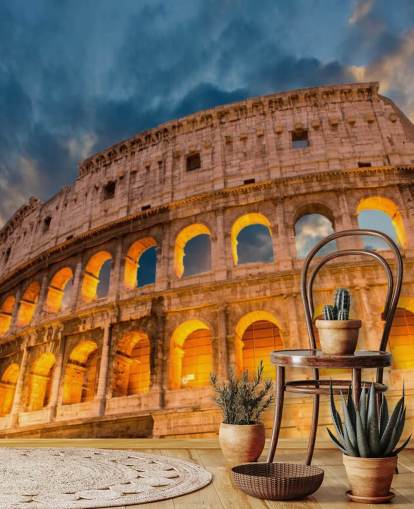 papel de parede roma colosseum