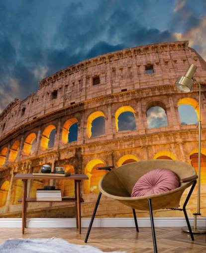 rome colosseum tapet