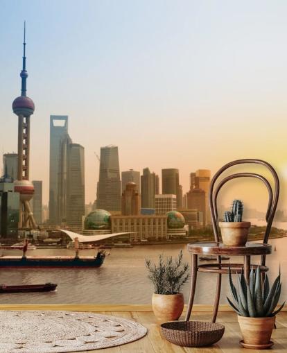 Shanghái Shanghai Skyline Wallpaper
