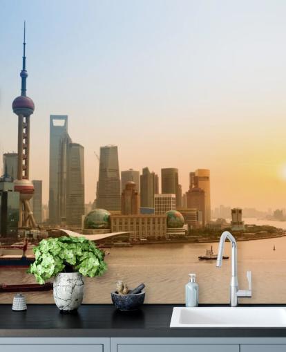 Shanghái Shanghai Skyline Wallpaper
