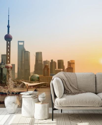 Shanghái Shanghai Skyline Wallpaper Shanghái Shanghai Skyline Wallpaper