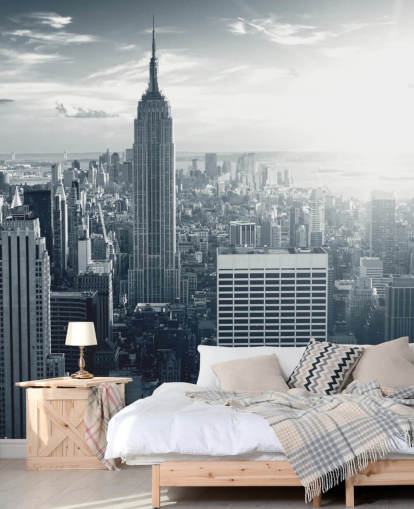 Papel pintado del horizonte de Nueva York Papel pintado del horizonte de Nueva York