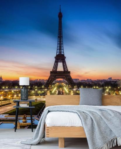 Fondo de pantalla de París en la noche