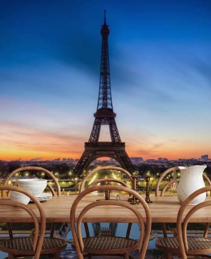 Fondo de pantalla de París en la noche