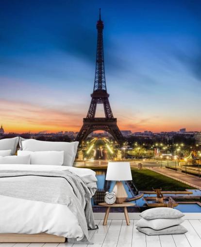 Paris at Night Sunset Wallpaper Paris at Night Sunset Wallpaper