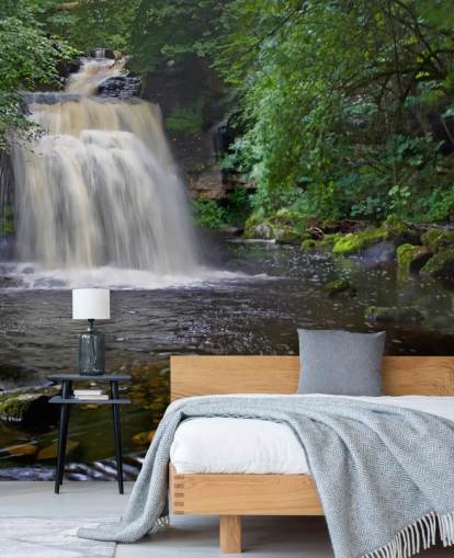 Secret Woodland Waterfall Wallpaper