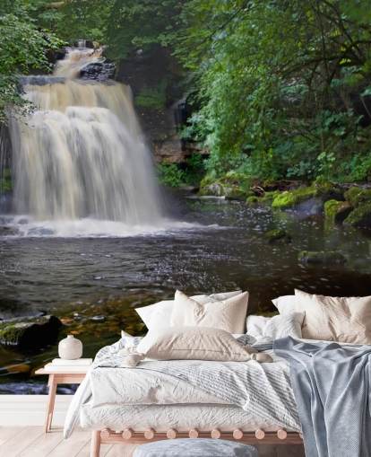 Secret Woodland Waterfall Wallpaper