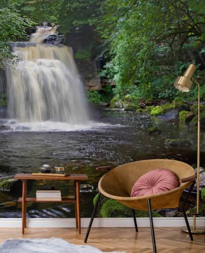 Secret Woodland Waterfall Wallpaper Secret Woodland Waterfall Wallpaper