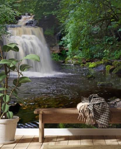 Carta da parati Secret Woodland Waterfall Carta da parati Secret Woodland Waterfall