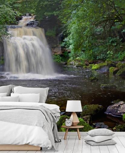 Secret Woodland Waterfall Wallpaper