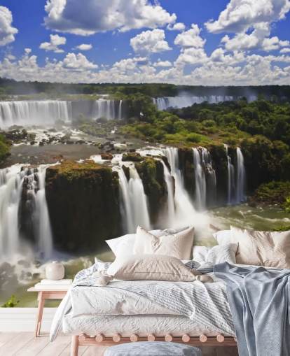 Tropical Iguassu Waterfall Wall Mural