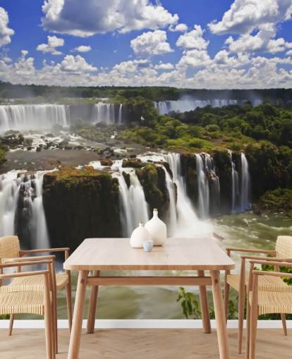 Tropischer Iguassu-Wasserfall Fototapete Tropischer Iguassu-Wasserfall Fototapete