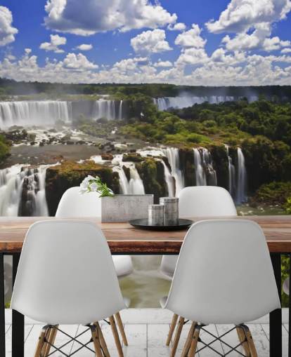 Tropical Iguassu Waterfall Wall Mural