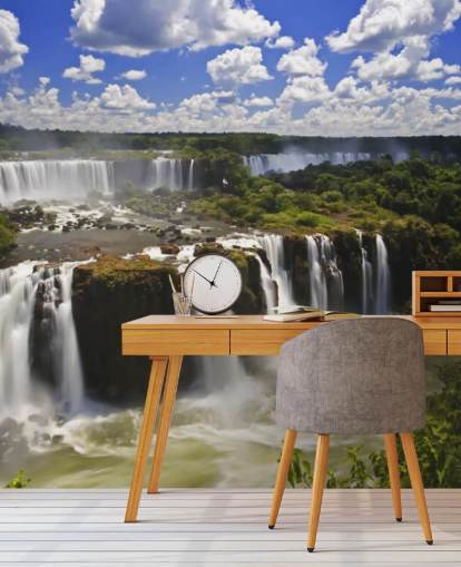 Mural da Parede da Cachoeira Tropical Iguassu