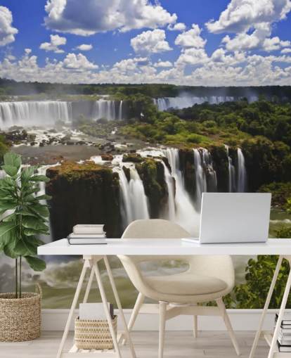 Mural da Parede da Cachoeira Tropical Iguassu