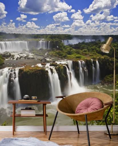 Mural da Parede da Cachoeira Tropical Iguassu