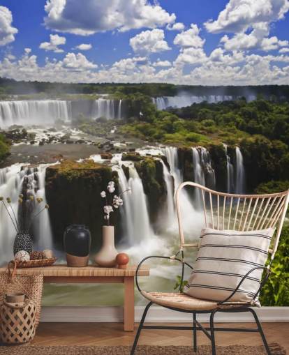 Tropische Iguassu waterval muurschildering
