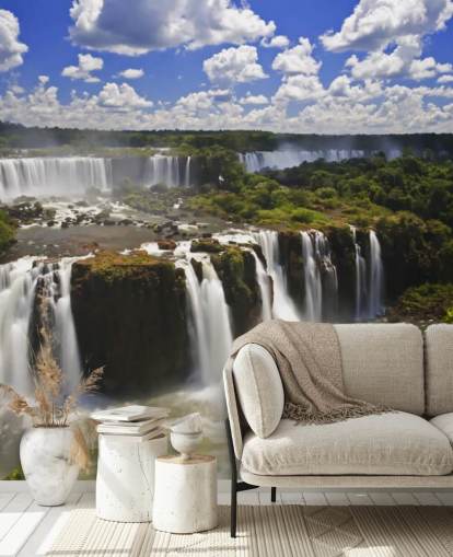 Tropical Iguassu Waterfall Wall Mural Tropical Iguassu Waterfall Wall Mural