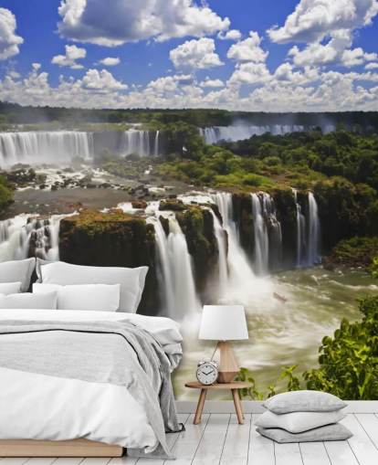 Tropischer Iguassu-Wasserfall Fototapete Tropischer Iguassu-Wasserfall Fototapete