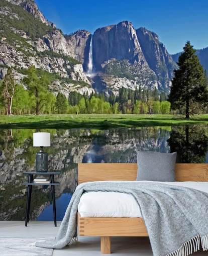 Lake and Mountain View Wall Mural