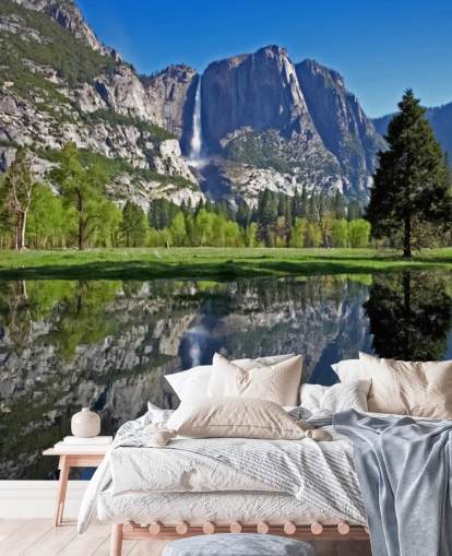 Décoration murale avec vue sur le lac et la montagne