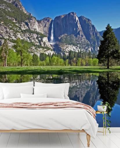 Lake and Mountain View Wall Mural