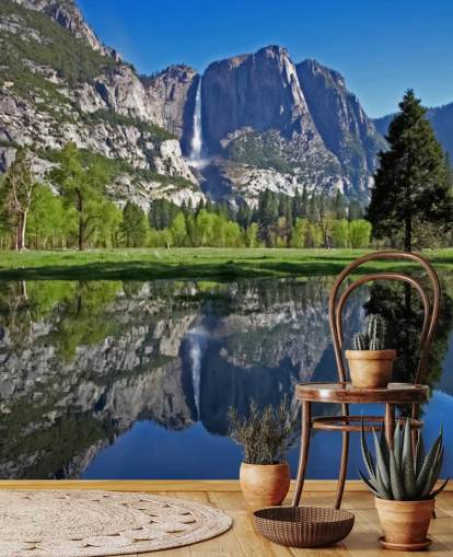 Lake and Mountain View Wall Mural