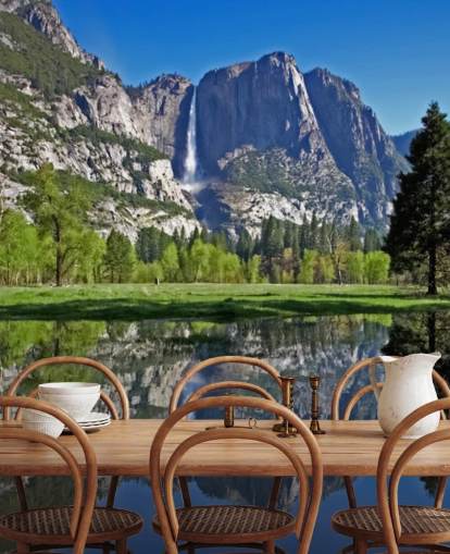 Lake and Mountain View Wall Mural