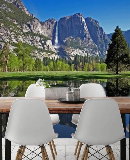 Lake and Mountain View Wall Mural Lake and Mountain View Wall Mural