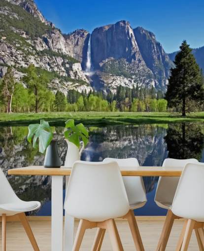 Lake and Mountain View Wall Mural