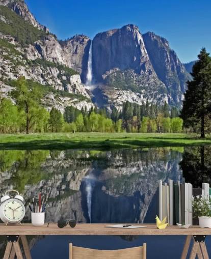Décoration murale avec vue sur le lac et la montagne