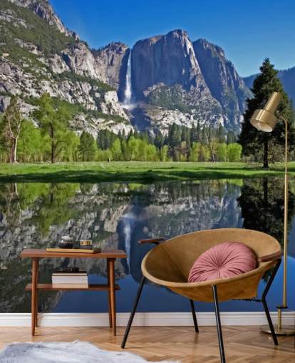 Lake and Mountain View Wall Mural