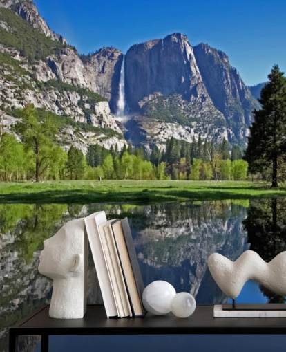 Lake and Mountain View Wall Mural