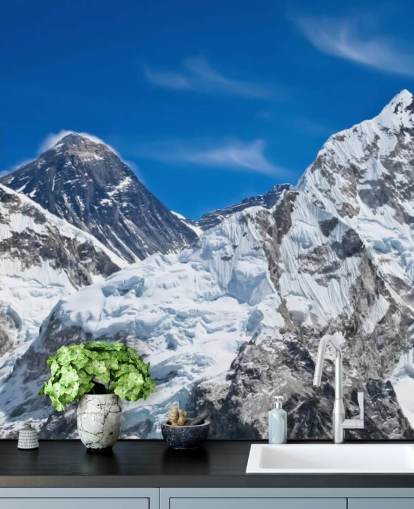 Papel de parede Snowy Mountain Papel de parede Snowy Mountain