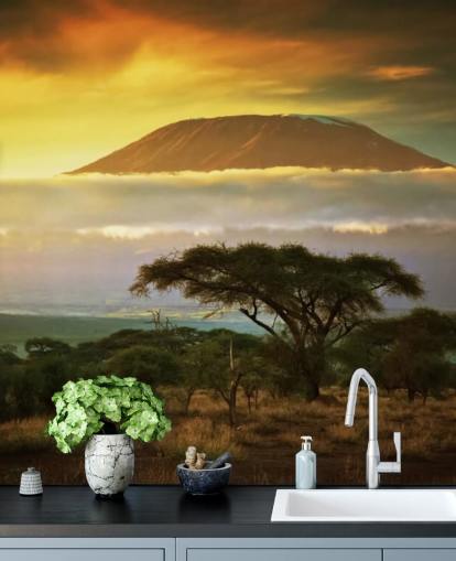 Mount Kilimanjaro above Clouds Wall Mural Mount Kilimanjaro above Clouds Wall Mural