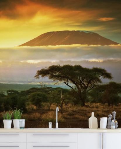 Mount Kilimanjaro above Clouds Wall Mural