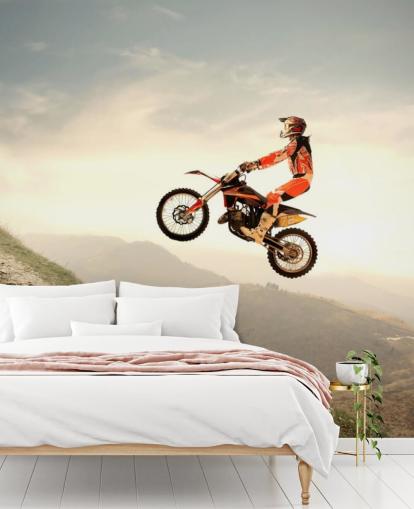 Papel de Parede Piloto de Motocross