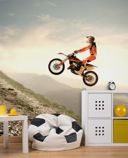 Papel de Parede Piloto de Motocross