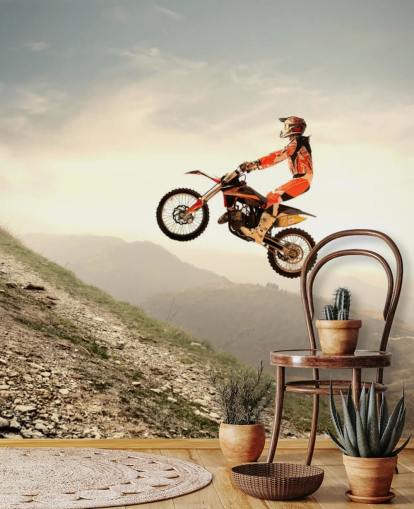 Papel de Parede Piloto de Motocross