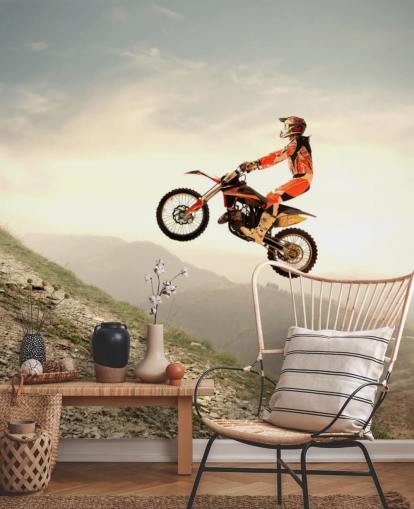 Papel de Parede Piloto de Motocross
